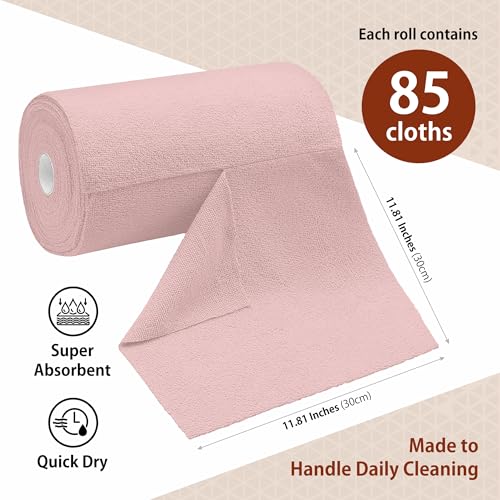Microfiber Cleaning Cloth Roll (85 Count)