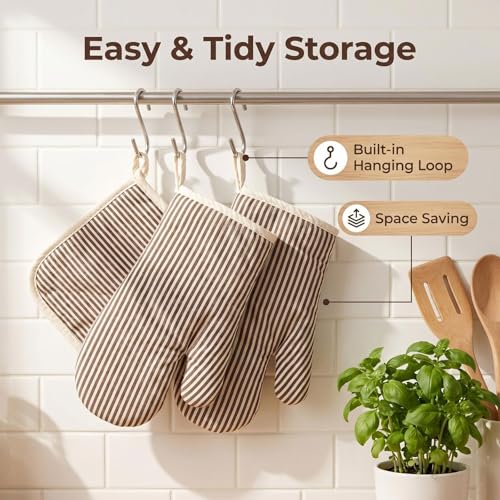 4Pcs Oven Mitts and Pot Holders (4 Count)
