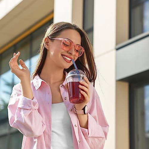 8 Pieces 14 Inch Reusable Stainless Steel Straws Long Drinking Straws for 100 oz Tumblers (8 Count)