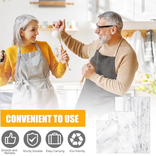 3 Pcs Marble Cutting Board for Kitchen Different Size (3 Count)