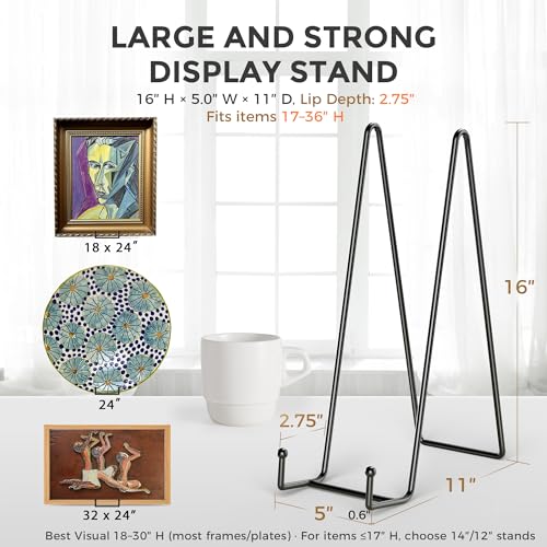 16 Inch Heavy Duty Plate Stand (2 Count)