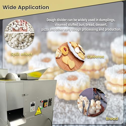 Commercial Dough Divider Multifunction Electric Dough Cutting Machine Can be Used to Process Dough 2.47oz