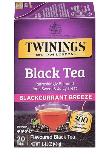 Blackcurrant Breeze Black Tea Individually Wrapped Bags (20 Count)