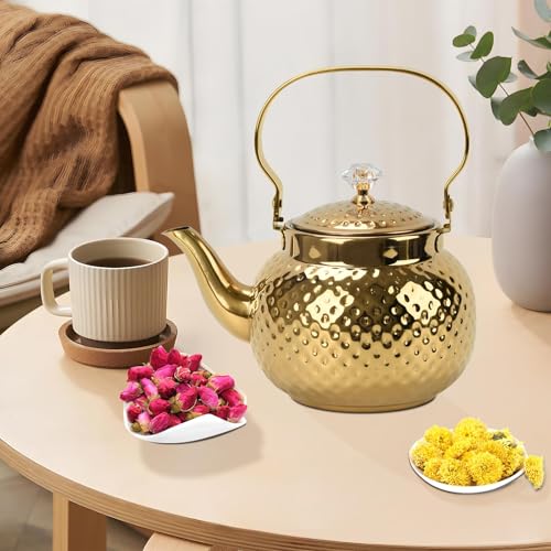 2L Hammered Tea Kettle Stovetop