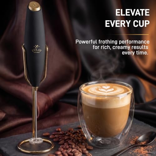 Powerful Milk Frother Wand With Duracell Batteries
