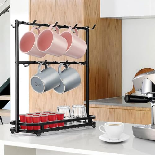 Mug Rack 14 Hooks Coffee Mug Holder