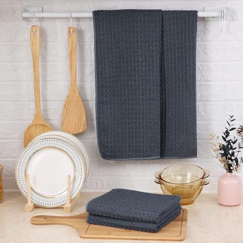 Microfiber Waffle Weave Kitchen Towels Set (8 Count)