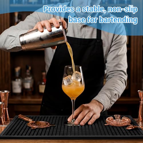 Bar Mat Premium 18"X12" Rubber Bar Mats for Countertop