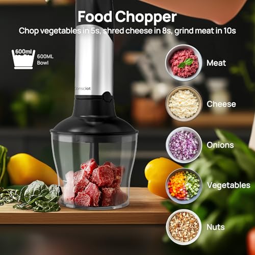 10-in-1 Immersion Hand Blender Max 1100W, Trigger Speed Control