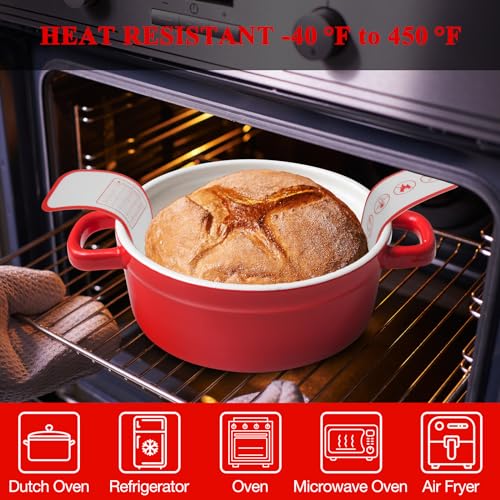 2 Pcs Sourdough Silicone Bread Sling for Dutch Oven Liners