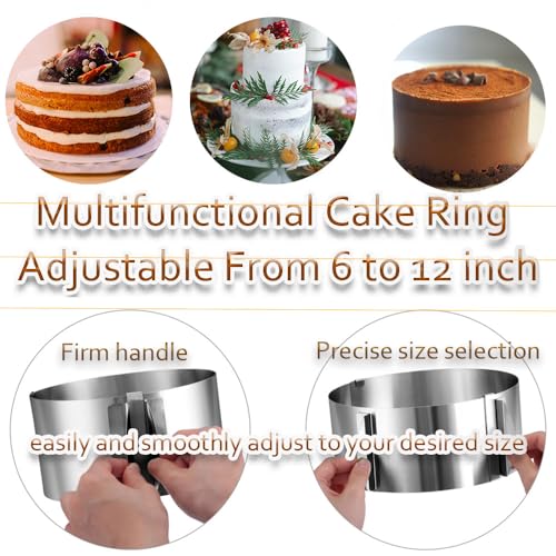 Cake Ring Extra High 15cm Acetate Cake Collar Set