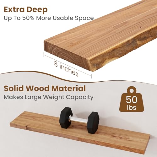 Floating Shelves for Wall Decor (2 Count)