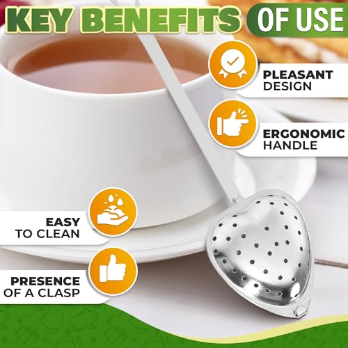 10 Pcs Heart Tea Infuser (10 Count)