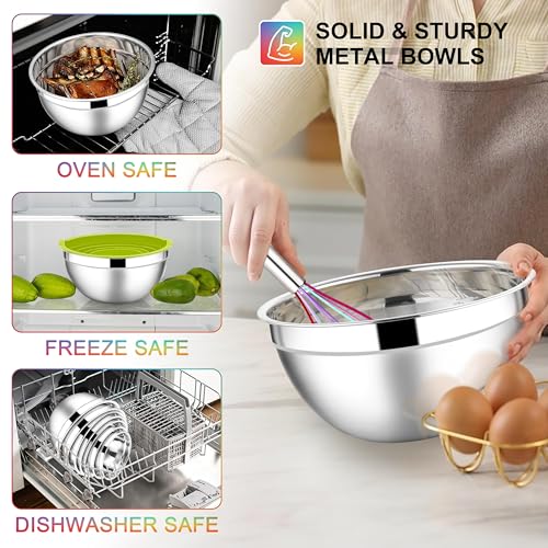 Stainless Steel Mixing Bowls (7 Count)