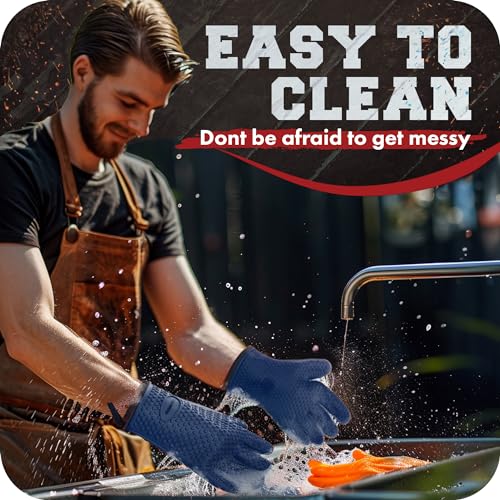 XL Silicone Smoker BBQ Gloves
