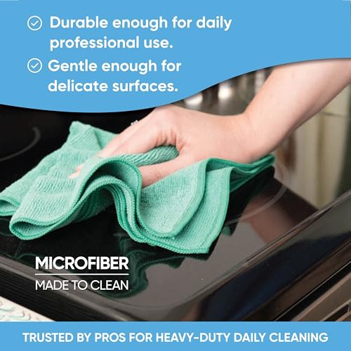 Bulk Black Microfiber Towels 12" x 12" Case of 400 (400 Count)
