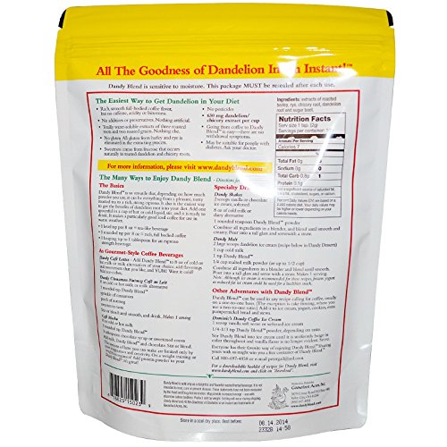 2 Pack) Instant Herbal Beverage with Dandelion, Caffeine Free, 7.05 oz (200 g) (14 Ounce)