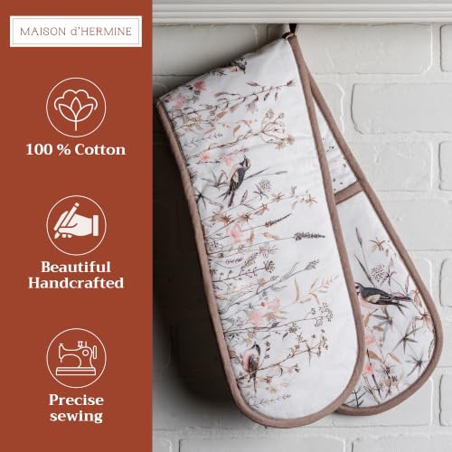 Double Oven Mitts 100% Cotton Double Oven Glove