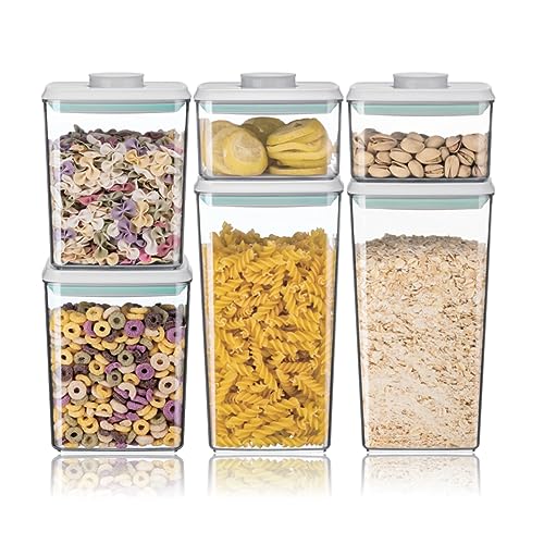 Airtight Food Storage Container Sets with Lids 6Pcs Pop Containers for Kitchen Pantry Organization BPA (3 Count)