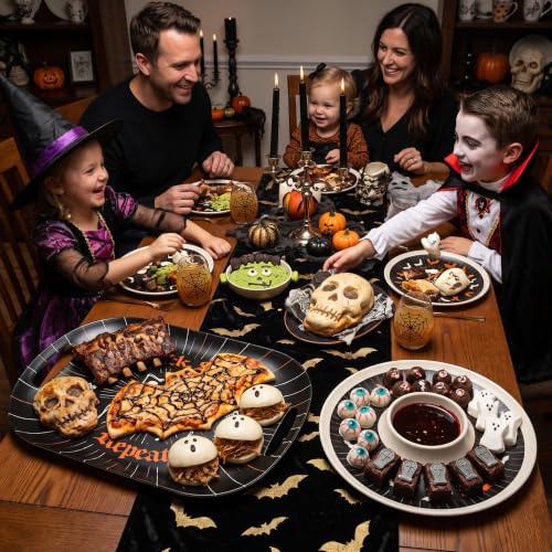 Halloween Gothic Skeleton Serving Trays (2 Count)