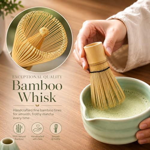 Japanese Matcha Set with Ceramic Bowl (5 Count)