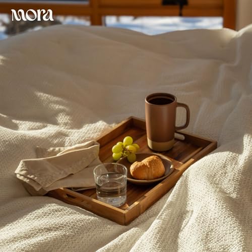 Mora Ceramics Large Tea Mug with Loose Leaf Infuser and Ceramic Lid