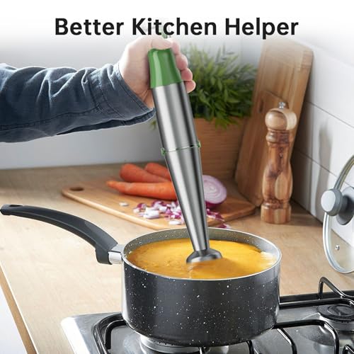 Immersion Blender Handheld 5 in 1 Hand Blender Set 1100W Heavy Duty