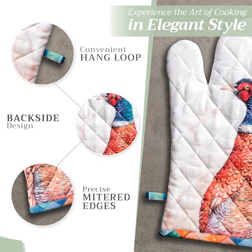 100% Cotton Oven Mitt & Pot Holder Set