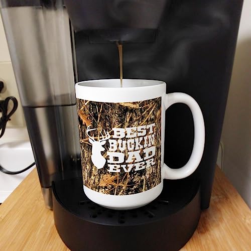 Best Buckin Dad Ever Camo 15oz Coffee Mug (2 Count)