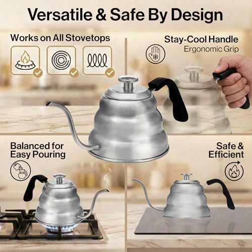 Gooseneck Kettle with Thermometer