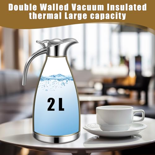 2 Pcs 68oz Thermal Coffee Carafe for Keeping Hot (2 Count)