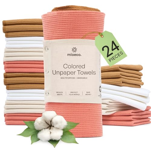 24 Pack Reusable Kitchen Paper Towels (24 Count)