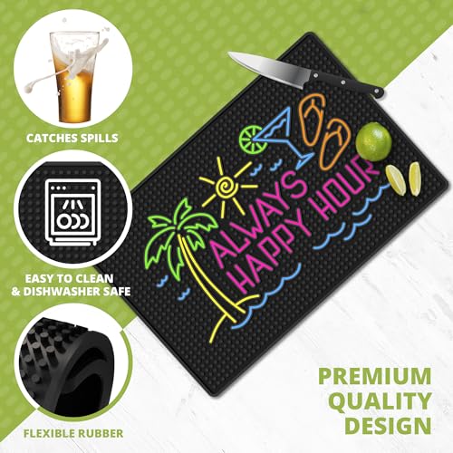 Always Happy Hour Bar Mat