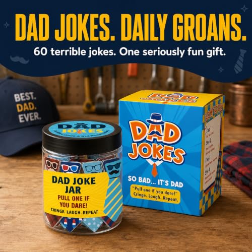 60 Dad Jokes Jar