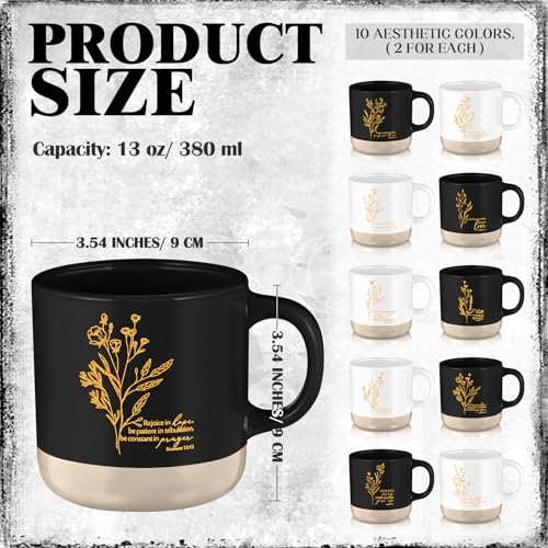 20 Pcs Christian Mugs Bulk for Women Gifts (20 Count)