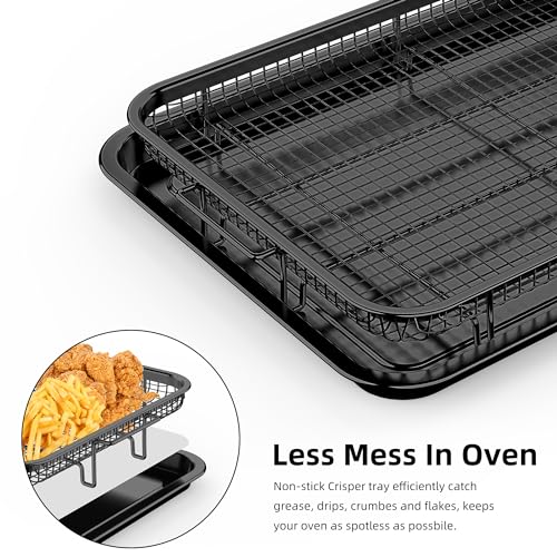 Large Air Fryer Basket for Oven with 30 PCS Parchment Paper
