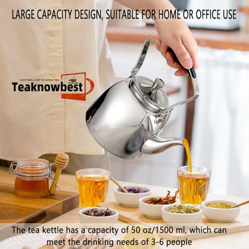 Stainless Steel Tea Pots with Infuser