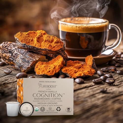 French Vanilla Cognition Mushroom Coffee Pods (10 Count)