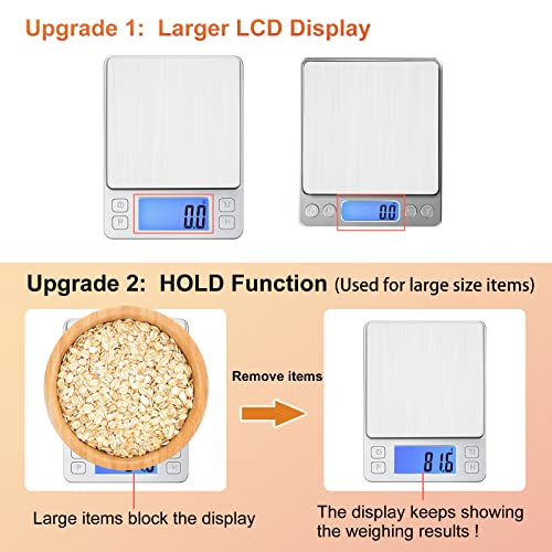 Upgraded Small Food Scale with 0.1 g