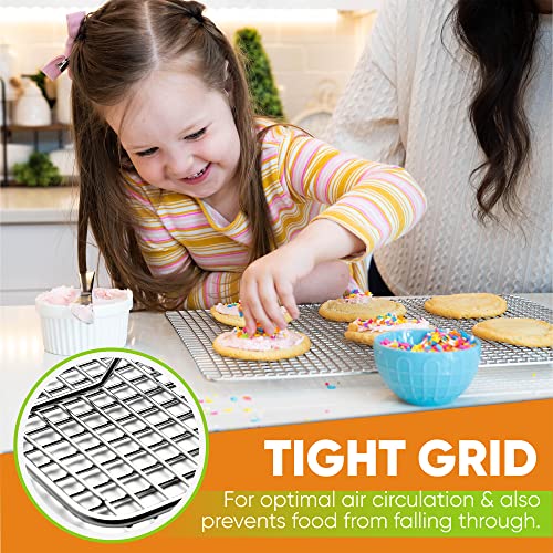 11.5" x 16.5" Stainless Steel Cooling Rack for Cooking & Baking