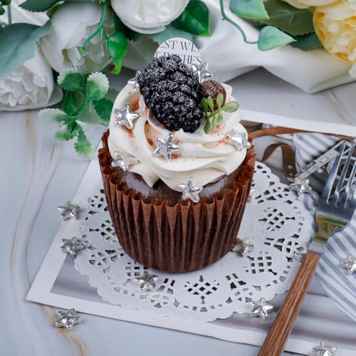 Silver Star Sprinkles for Cake Decorating (4.6 Ounce)