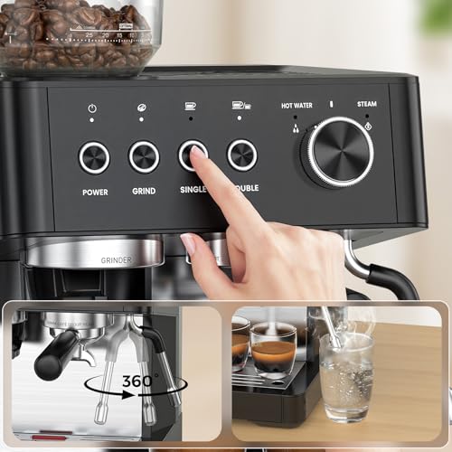 20 Bar Espresso Machine with Grinder