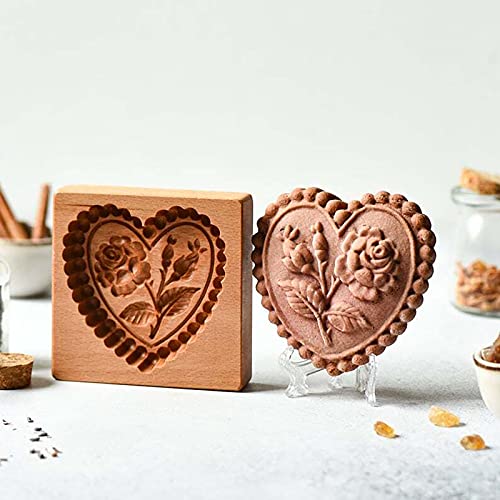 Wooden Cookie Biscuit Mold