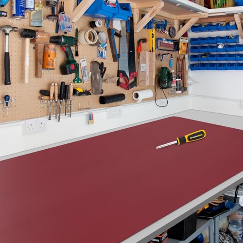 Wine Red Plastic Table Cover Protector