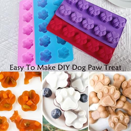 8PCS Silicone Molds Puppy Dog Paw and Bone Shape