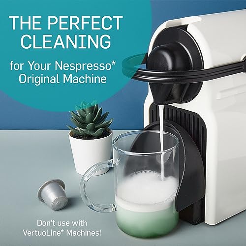 50 Cleaning Pods Compatible with Nespresso Original Machines I Cleaning Kit for Better Tasting Coffee I Coffee Machine Cleaner I Easy and Safe to Use (50 Count)