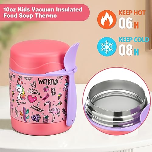 Bento Lunch Box Set With 10oz Soup Thermo