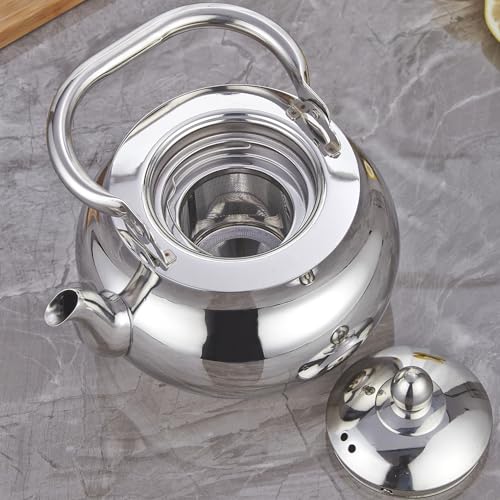 Stainless Steel Teapot With Removeable Infuser 71 oz