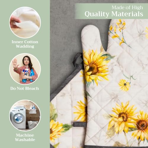 100% Cotton Oven Mitt & Pot Holder Set (2 Count)