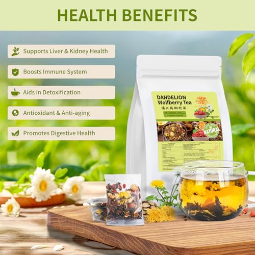 Dandelion Wolfberry Tea Natural Dandelion Herbal Tea Kidney & Liver Health